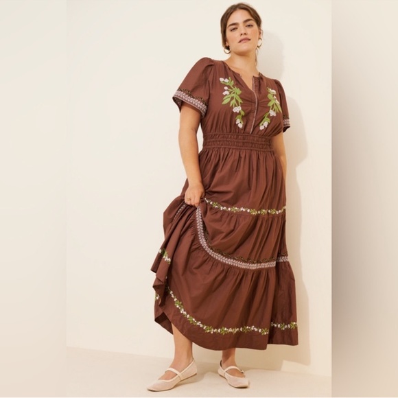 Anthropologie Dresses & Skirts - Anthropologie The Somerset Embroidered
Maxi Dress Sz XL